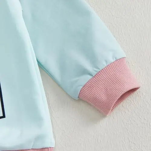 Baby Girl Fall Clothes Set Long Sleeve Letter Print Sweatshirt Pants Toddler Infant Outfits 6 12 18 24 Months 2T 3T - 5