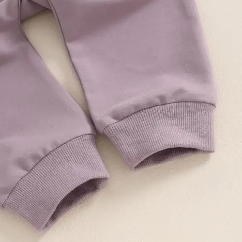 Baby Girl Fall Clothes Set Long Sleeve Letter Print Sweatshirt Pants Toddler Infant Outfits 6 12 18 24 Months 2T 3T - 7