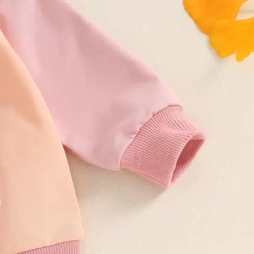 allshope Baby Girl Fall Clothes Set Long Sleeve Letter Print Sweatshirt Pants Toddler Infant Outfits 6 12 18 24 Months 2T 3T - 5