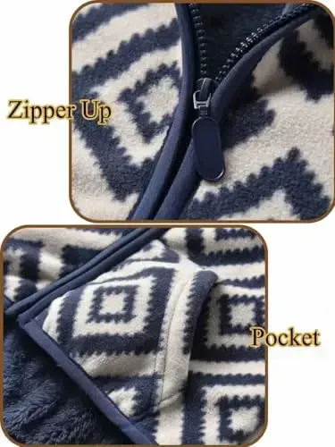 Baby Toddler Boys Girls Sherpa Fleece Lined Jacked Sweatshirt Fall Winter Autumn Warm Clothes with Hoodie - 5