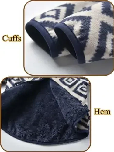 Baby Toddler Boys Girls Sherpa Fleece Lined Jacked Sweatshirt Fall Winter Autumn Warm Clothes with Hoodie - 6