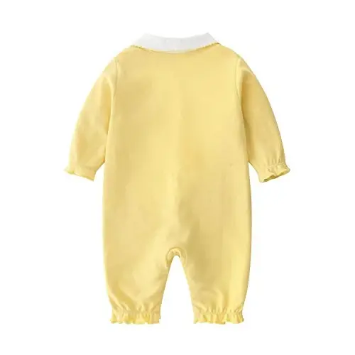 Babymine Baby One Piece Romper Soft Cotton Sleepwear Footed Jumpsuit for 0-12 Month Infant - 2