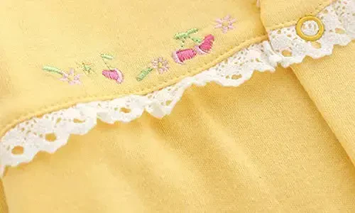 Baby One Piece Romper Soft Cotton Sleepwear Footed Jumpsuit for 0-12 Month Infant - 4