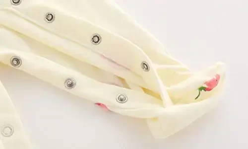 Baby One Piece Romper Soft Cotton Sleepwear Footed Jumpsuit for 0-12 Month Infant - 6