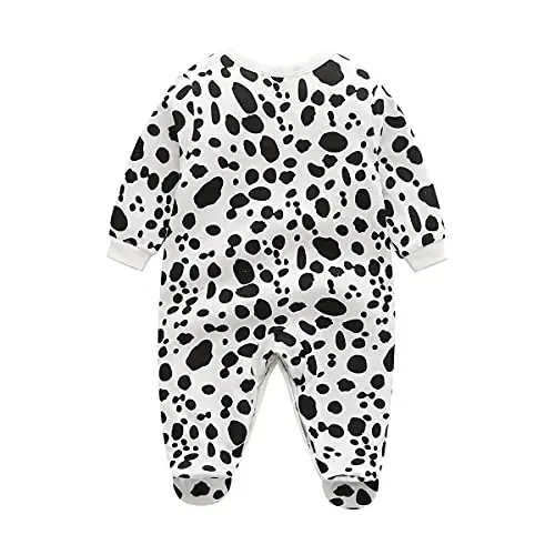 Babymine Baby One Piece Romper Soft Cotton Sleepwear Footed Jumpsuit for 0-12 Month Infant - BABYMINE (1)