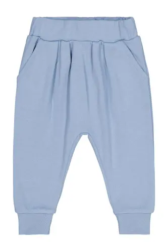 Bebek Patiksiz Tek Alt 6-24 Ay Mavi-Mavi 