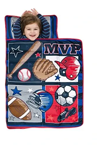 Baby Boom Kids Nap Mat Set – Includes Pillow and Fleece Blanket - 1