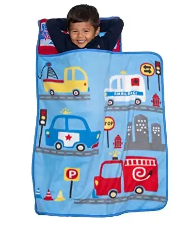 Baby Boom Kids Nap Mat Set – Includes Pillow and Fleece Blanket 