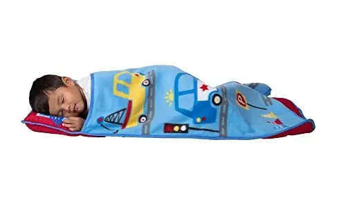 Baby Boom Kids Nap Mat Set – Includes Pillow and Fleece Blanket - 5