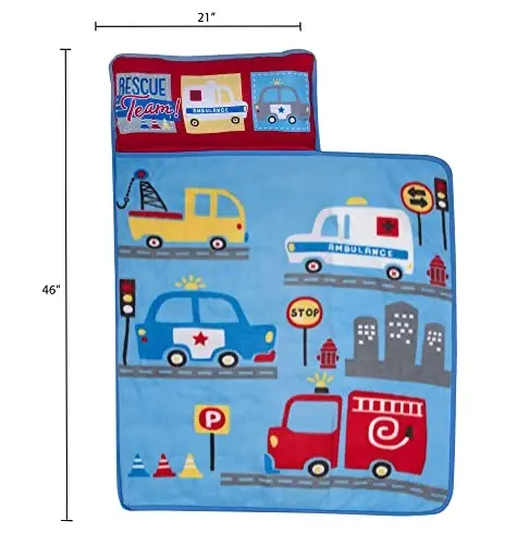 Baby Boom Kids Nap Mat Set – Includes Pillow and Fleece Blanket - BABY BOOM (1)