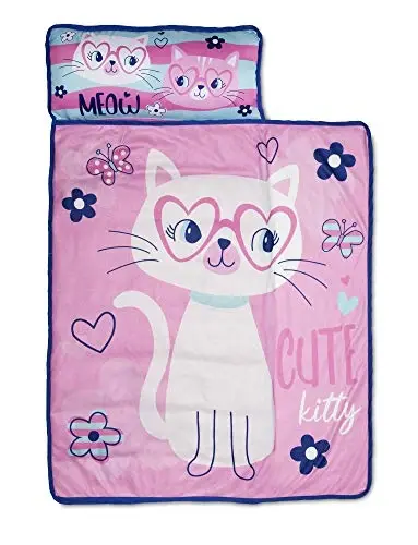 Baby Boom Kids Nap Mat Set – Includes Pillow and Fleece Blanket - 1