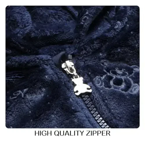 Baby Fleece Jumpsuit for 0-3 Months Infant Bear Snowsuit Newborn Romper Warm Coat - 3