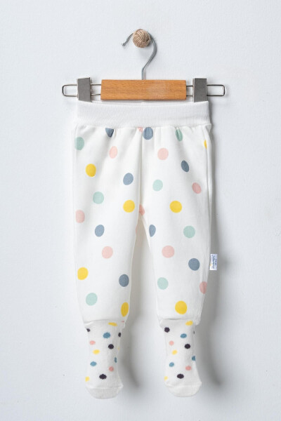 Bebek Puanlı Digital Çoraplı Pantolon-ekru - BLOOMERS
