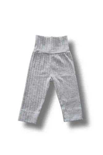 Bebek Slim Penye Pantolon - Melanj Gri 