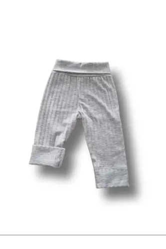 Bebek Slim Penye Pantolon - Melanj Gri - BABY BOROOSH (1)