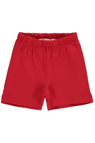 Bebek Şort 3-18 Ay Kırmızı-Kırmızı 