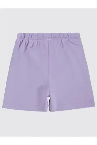 Yandan Dikişli 6-18 Ay Unisex Şort - Lila 6-9 Ay-Lila - 3