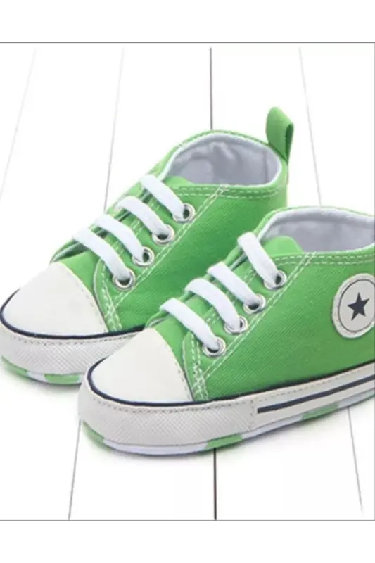 Bebek sport patik poyabzal - Yashil - HIRA KIDS COLLECTION