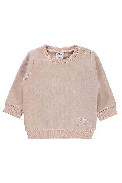 Bebek Sweatshirt (6-18 Ay) Pudra - 4