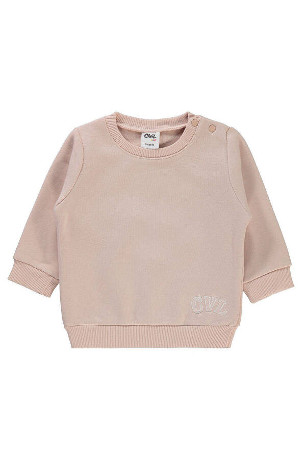 Bebek Sweatshirt (6-18 Ay) Pudra - 4