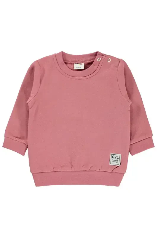 Bebek Sweatshirt 6-18 Oy Gul Kurusu-Gul Kurusu - Civil Baby