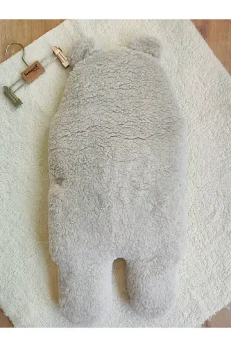 Bebek Tashqi Kundak Adyol Peluş Oyoqli Welsoft Uyqu Xaltasi Qishki Palto Yangi tug'ilgan 0-12 Oy-BEJ - 5