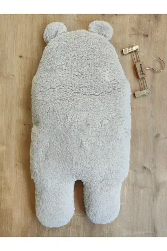 Bebek Tashqi Kundak Adyol Peluş Oyoqli Welsoft Uyqu Xaltasi Qishki Palto Yangi tug'ilgan 0-12 Oy-BEJ - 7