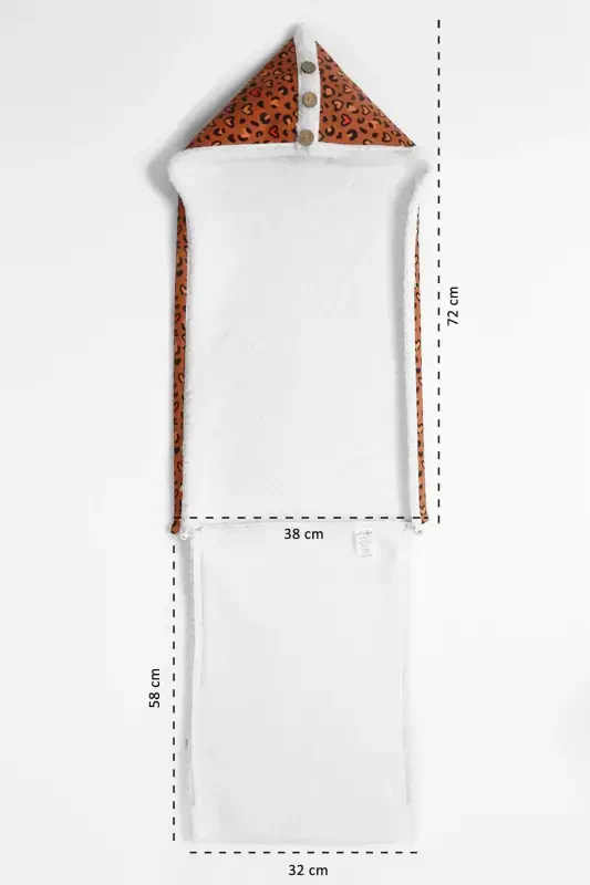 Bebek Tashqi Kundak Uyqu Xaltasi Fluffy Battaniye Bb-501-Jigarrang - 3