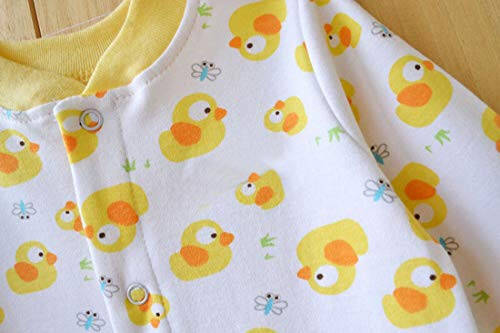 Bebek Tek Parça Romper Yumuşak Pamuklu Pijama Ayaklı Zıbın 0-12 Ay Bebek İçin - 32