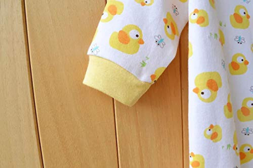 Bebek Tek Parça Romper Yumuşak Pamuklu Pijama Ayaklı Zıbın 0-12 Ay Bebek İçin - 34