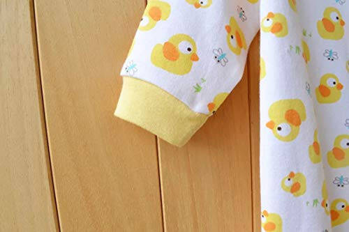 Bebek Tek Parça Romper Yumuşak Pamuklu Pijama Ayaklı Zıbın 0-12 Ay Bebek İçin - 28