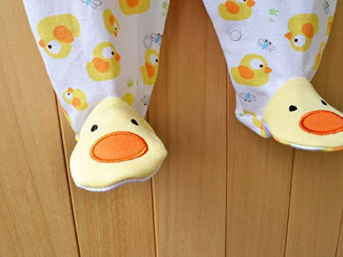 Bebek Tek Parça Romper Yumuşak Pamuklu Pijama Ayaklı Zıbın 0-12 Ay Bebek İçin - 29