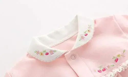 Baby One Piece Romper Soft Cotton Sleepwear Footed Jumpsuit for 0-12 Month Infant - 3