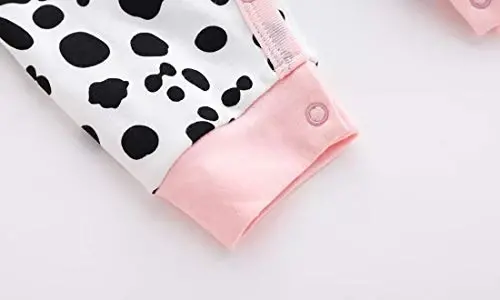 Baby One Piece Romper Soft Cotton Sleepwear Footed Jumpsuit for 0-12 Month Infant - 3