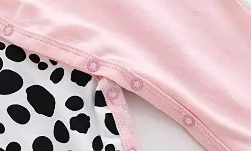 Baby One Piece Romper Soft Cotton Sleepwear Footed Jumpsuit for 0-12 Month Infant - 5