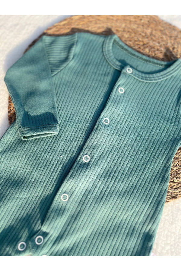 Bebek tulum penye tulum yeni doğan tulum-Yeşil - 2