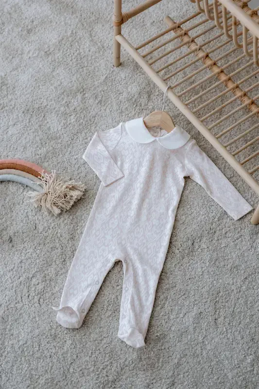 %100 Pamuk Bebek Tulum - Ikat / Pembe - 2