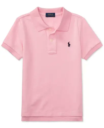 Toddler and Little Boys Cotton Mesh Polo Shirt-Carmel Pink - POLO RALPH LAUREN (1)