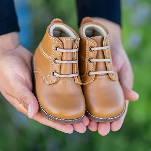 Baby and Toddler Walking Shoes Lightweight Non-Slip First Walker Shoes with Ankle Support for Boys Girls & Kids - 4