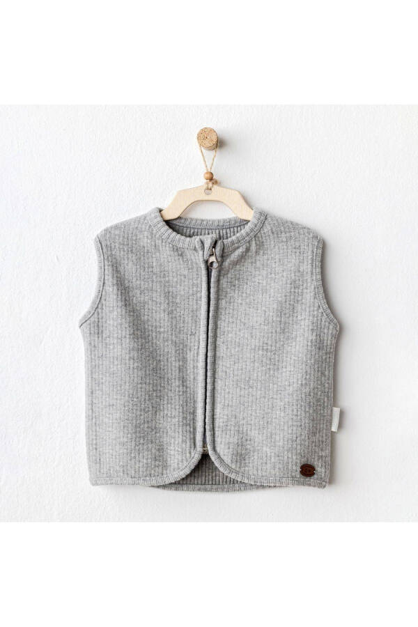 Ac25208 Basic Bebe Yelek Gri - GREY MELANGE - 1