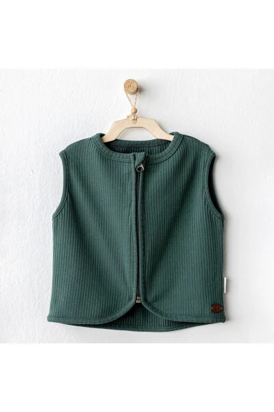 AC25208 Basic Bebe Yelek Green-GREEN - Modazone
