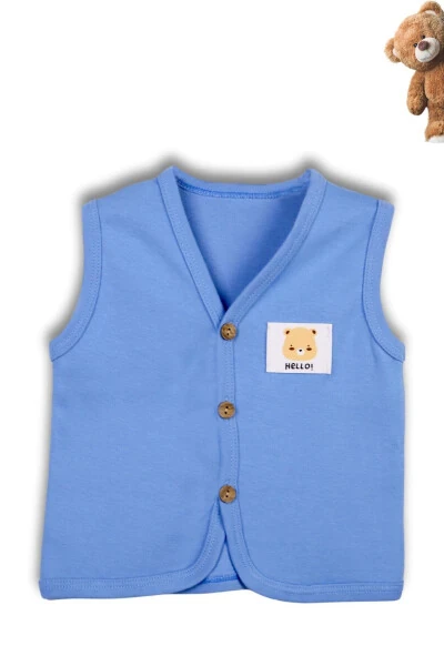 Bebek Yelek 2li Set %100 Organik Pamuk Yumuşak Doku Mevsimlik Unisex Yelek - Beniizle (1)