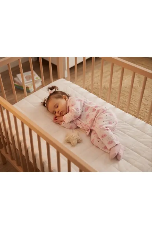 Bebek Yenidogan Çocuk Kiz Erkek Pamuklu Oyali Pijama Takımı Hediyelik-Pembe - 3