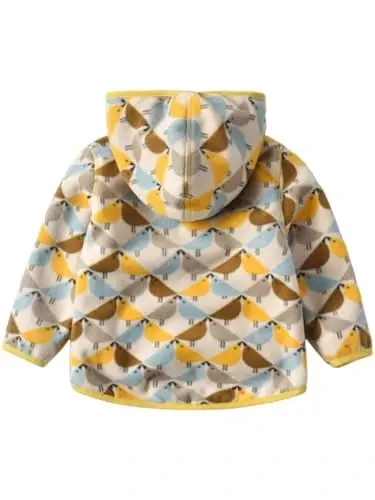 Baby Toddler Boys Girls Sherpa Fleece Lined Jacked Sweatshirt Fall Winter Autumn Warm Clothes with Hoodie - 2