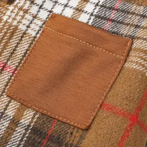 Baby Toddler Boys Long Sleeve Shirt Flannel Buffalo Plaid Shirts Button Down Jacket Top Outfit Fall Winter Clothes - 6