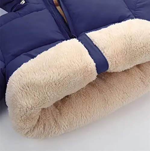 Toddler Baby Hooded Down Jacket Boys Girls Kids Thicken Warm Winter Coat Outerwear 1-7t - 5