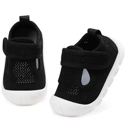 Baby Toddler Girls Boys Shoes Lightweight Breathable for Non Slip Infant First Walking Shoes Outdoor Toddlers Sneakers 6 9 12 18 24 Months 