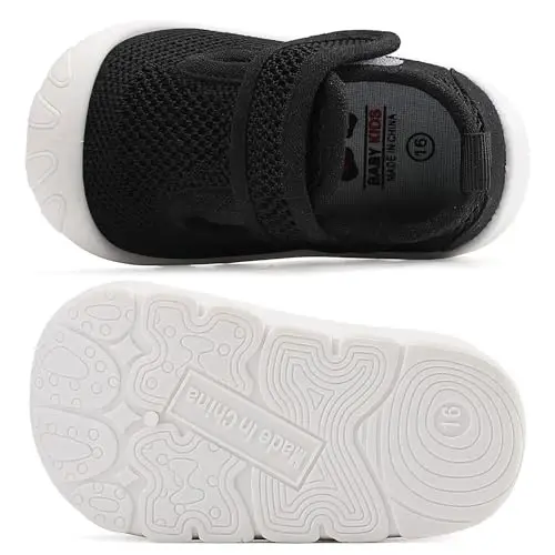 Baby Toddler Girls Boys Shoes Lightweight Breathable for Non Slip Infant First Walking Shoes Outdoor Toddlers Sneakers 6 9 12 18 24 Months - 2