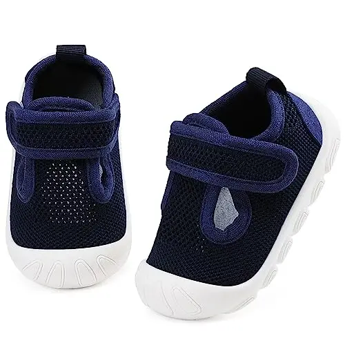 Baby Toddler Girls Boys Shoes Lightweight Breathable for Non Slip Infant First Walking Shoes Outdoor Toddlers Sneakers 6 9 12 18 24 Months 