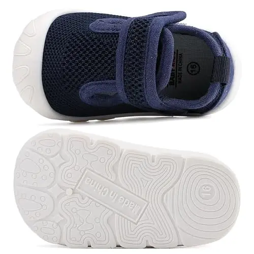 Baby Toddler Girls Boys Shoes Lightweight Breathable for Non Slip Infant First Walking Shoes Outdoor Toddlers Sneakers 6 9 12 18 24 Months - 2